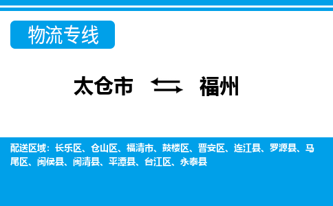 太仓市到福州物流公司|太仓市到福州货运专线