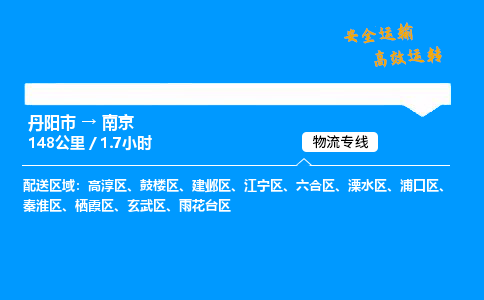 丹阳市到南京物流专线,丹阳市货运到南京,丹阳市至南京物流公司