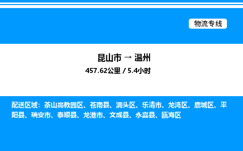 昆山市到温州货运公司_昆山市到温州货运专线