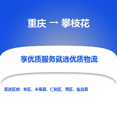 重庆到攀枝花物流公司|重庆到攀枝花货运专线