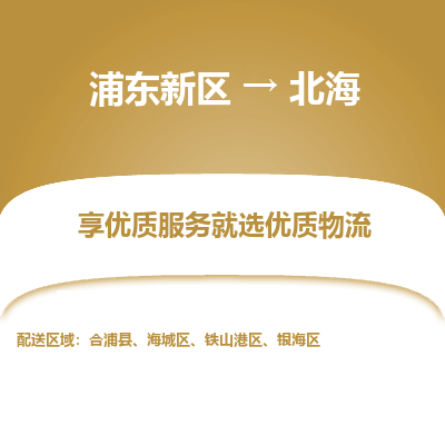 浦东新区到北海物流公司|浦东新区到北海货运专线
